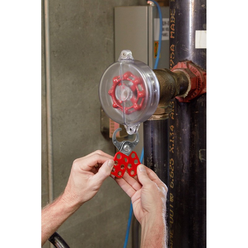 Brady 105719 Steel Lockout Hasp With Tab, 38mm Inside Jaw