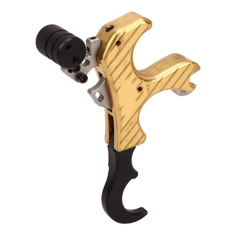 Bow Release Aids Aluminum Alloy Adjustable 4 Finger 360 Degree