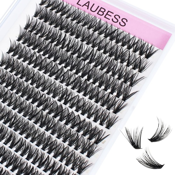 Lash Clusters LAUBESS Individual Lashes Waterproof Eyelash Clusters DIY at
