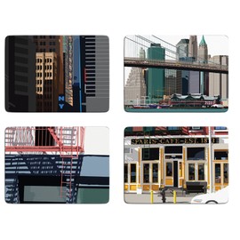 New York Set of 4 Placemats by Leslie Gerry - Set A