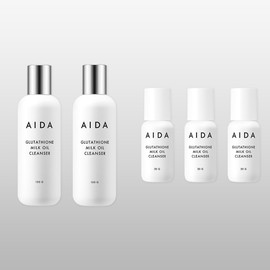 Aida Glutathione Milk Oil Cleanser 150g x 2, 30g x 3 / 아이다 글루타치온 밀크 오일 클렌저 150g 2개, 30g 3개