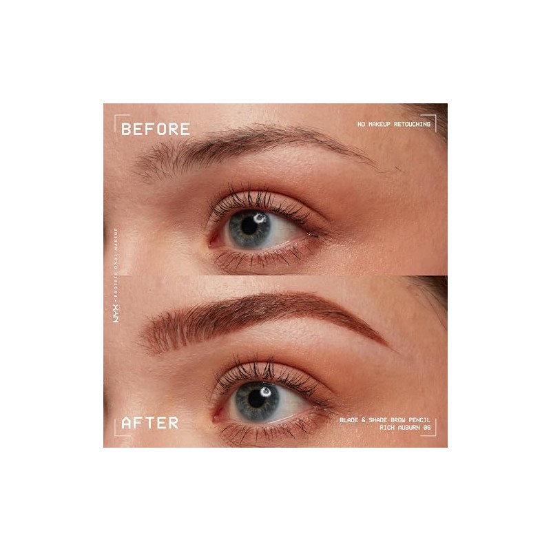NYX Professional Makeup Blade Shade Brow Pencil Tono Rich Auburn