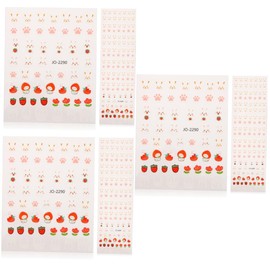 Healvian 30sheets Easter Bunny Nail Art Stickers Cute Carrot Nail Decals for Gel Easy to Use Safe Materials for Home
