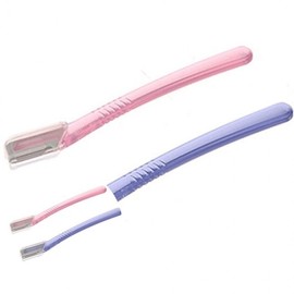 Straight Eyebrow Razor 2-Pack for Trimming Beauty Razor 3ea