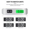 BAGAIL Digital Luggage Scale, 110lbs Hanging Baggage Scale with Backlit