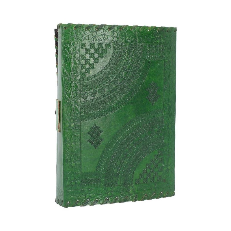 Nemesis Now Greenman Leather Journal With Lock 28cm Green