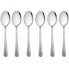 LIANYU 6 Pieces Children Stainless Steel Spoon, Cute Kids Toddler