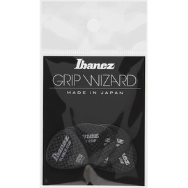 Ibanez Grip Wizard PPA16HRGBK Guitar Picks, Black, 1.0mm