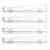 Clear Mahjong Racks with Pushers, Non-Slip Set of 4 Mahj