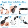 Accmor 2pcs Bike Mirror, Bar End Bicycle Riding Rearview Mirrors