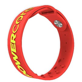 Global Product Powercore Sports Performance Bracelet - Improves Performance, Balance, Stability, Coordination and Core Strength, Unisex Bracelet for All Ages, Red/Neon Red, Medium/Large