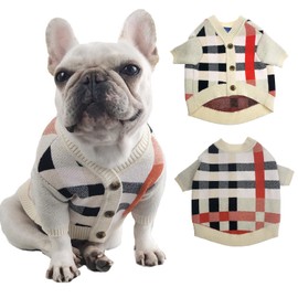 Soft Rabbit Cashmere core-Spun Knit Pet Sweater for Small Dog and Medium Dogs – Soft Stretchy and Stylish Winter Apparel for Pets – Fits Pets 10-30 lbs