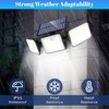 Solar Outdoor Lights Security Lights ,3 Heads Motion Sensor Lights,