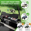 10L0L Golf Cart Front Inner Storage Utility Basket with Cover