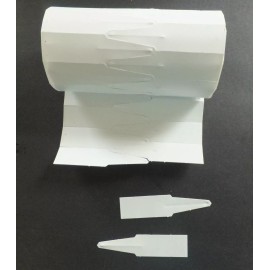 DP Indsutries 4.5" PLASTIC PLANT LABELS (Roll of 1,000) white seed starting seedlings TAGS