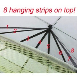 HORTIPOTS Herb Drying Rack 3 ft Hanging Dry Net 36 Inch for Curing Hydroponic Herb Vegetable Fruit Flower