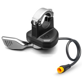 HUDAMZKY EBike Thumb Throttle 24V,36V,48V,52V,60V 108X-2 Left Thumb Throttle Speed Control 3 Pin Waterproof/SM Connector for Electric Scooters and E-Bike