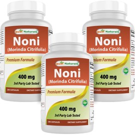 Best Naturals Best Naturals Noni 400 mg 240 Capsules (240 Count (Pack of 3))
