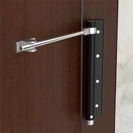 Simple Automatic Door Closer for Entrance Doors Door Stopper 1 Simple Door Closer - Silver 2ea