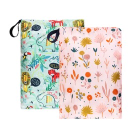 Dizdvizd Laundry Bag, Pack of 2 Laundry Bags Travel with Zip, Foldable Dirty Laundry Bags, Waterproof Dirty Laundry Storage for Travel, Camping, Home, Motorhome, 60 cm x 45 cm