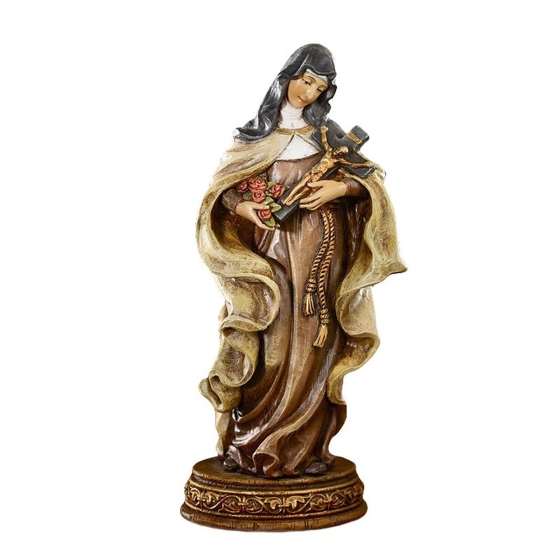 St. Theresa Statue, 6'' High Small Statues Saints (USUALLY SHIP