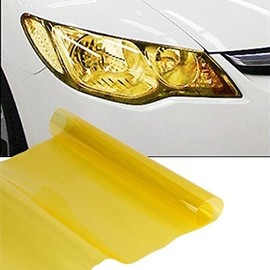 MOTORSPORTANDACCESSORIES MSA™ Yellow Headlight Tint 30x100cm Car Headlight Tint Auto Fog Light Tint Film Cover Waterproof