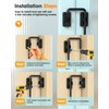 MeBantoo 2.36 Inch U Patio Sliding Door Loop Lock Latch
