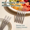 Mini Dessert Forks 120 Count Silver Plated Forks, Mini Fruit