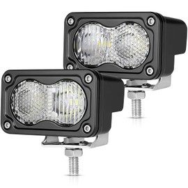 OFFROADTOWN - Cápsulas LED de 3 pulgadas de 40 W, barra de luz de conducción, luces todoterreno, cubos LED, luz antiniebla, rejilla de parachoques, luces de marcha atrás para camioneta, ATV, UTV, SUV