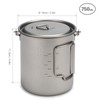 Ultralight Titanium Cup Outdoor Portable Mug Camping Picnic Water Cup