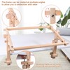 Simple Embroidery Frame and Embroidery Holder Combo Set，Beech Wood Fixable
