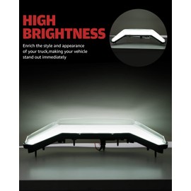 A & UTV PRO Front Fang Accent Light for 2020 2021 2022 2023 Polaris RZR PRO R/XP/ 4, RZR Turbo R, LED Signature Center Grill Light Accessories, Replace OEM #2884346