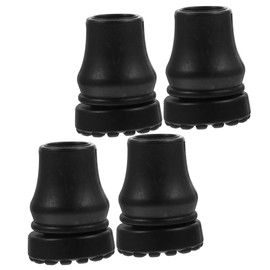 Totority 4pcs Cane Tip Replacement Slip Crutch Foot Covers for Hiking and Trekking Poles Durable Foot Pads for Enhanced Fits