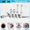 JEUCLEL 5PCS Magnetic Swivel Spark Plug Socket Set, 14mm Thin