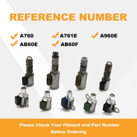 A960E A760 A761E AB60F CN AB60E 6-Speed Transmission Solenoid Set Kit Compatible with Lexus/Toyota-9PCS