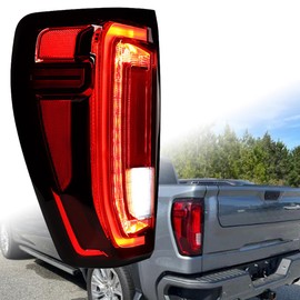 Astra Depot Rear Brake Tail Lamp LED Tube Tail Lights Left Driver Side Compatible For 2019-2023 GMC Sierra 1500 |2020-23 2500HD 3500HD 86820473 W/Bulbs