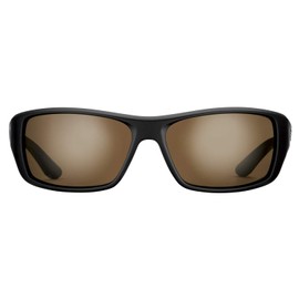 Flying Fisherman Triton Polarized Sunglasses with AcuTint UV Blocker for Fishing and Outdoor Sports, Matte Black Frames/Amber Lenses