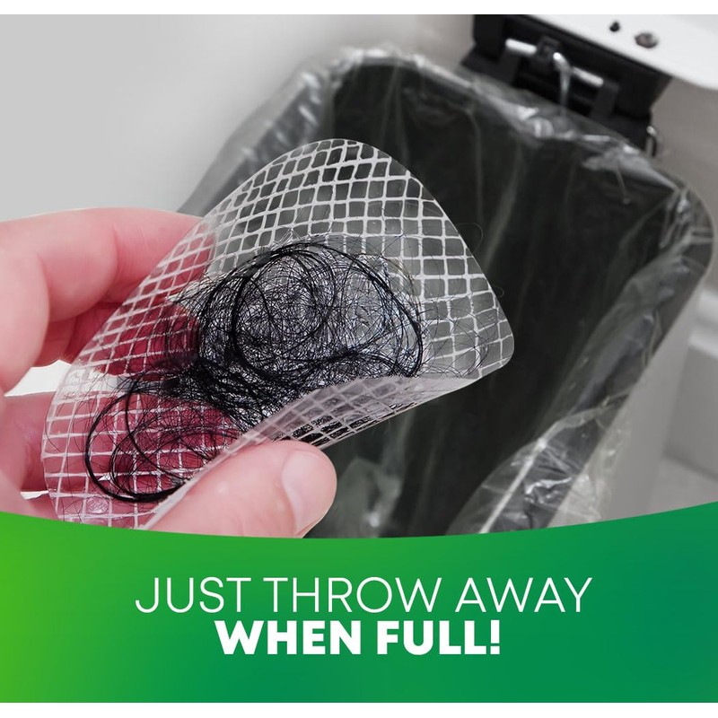 TubShroom Toss 26pk Disposable Drain Covers - Hair Catcher Mesh