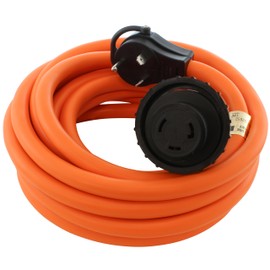 AC WORKS 30Amp RV Marine Detachable Adapters (25FT RV 30A Detachable Power Cord)