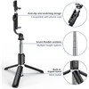 Jesir Trípode Bluetooth Selfie Stick con Luz De Relleno, Soporte