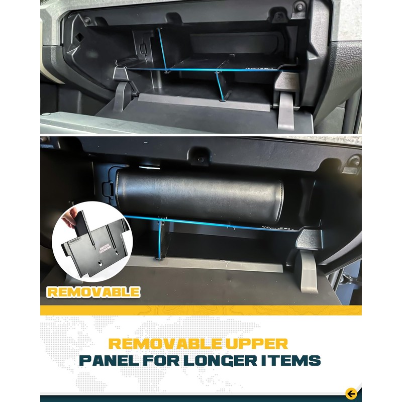 Trumgeta Glove Box Organizer Fit for 2024 2025 2026 Toyota