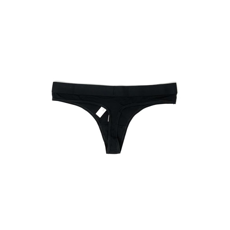Victoria's Secret Logo Cotton Thong Panty (US, Alpha, Medium, Regular,