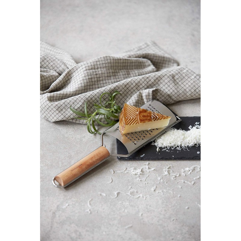 Nicolas Vahe 108700009 Grater, Stainless Steel, Birch