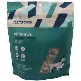 Momentum Carnivore Nutrition Freeze Dried Raw Minnows Treats 2 Oz Bag