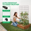 IDZO 2-Panel Folding Trellis, Basic Metal Decoration Trellis for Climbing