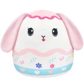 SEAOPOP Easter Bunny Stuffed Animal: 10-Inch Cute Rabbit Plush Toy with Long Ears, Cute Soft Bunny Plushie Pillow, Easter Basket Gifts for Kids Girls Boys, Birthday Presents, Holiday Party Decoration