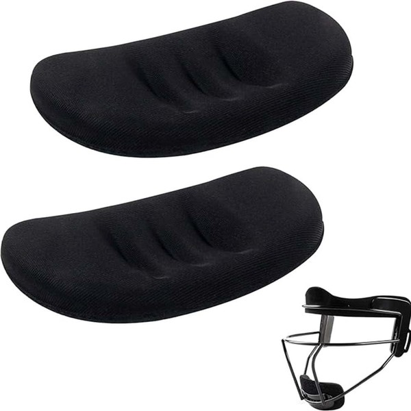 2 Pack Softball Fielder's Facemask Chin Cup, Maximum Protection Replacement