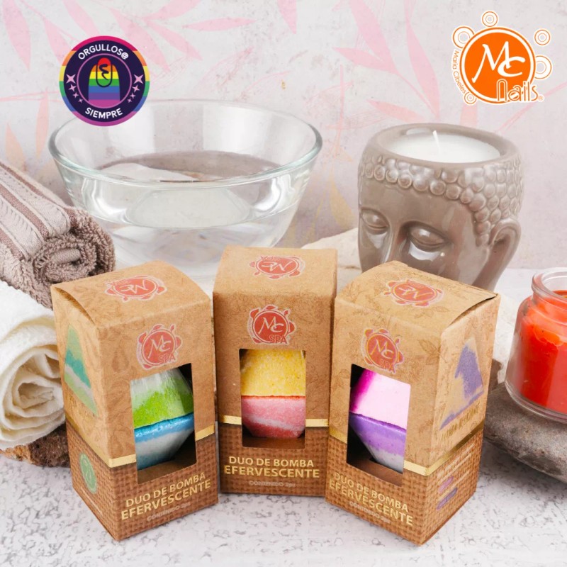 Mc Nails Duo Bomba Efervescente Manicure Pedicure Spa , Mc
