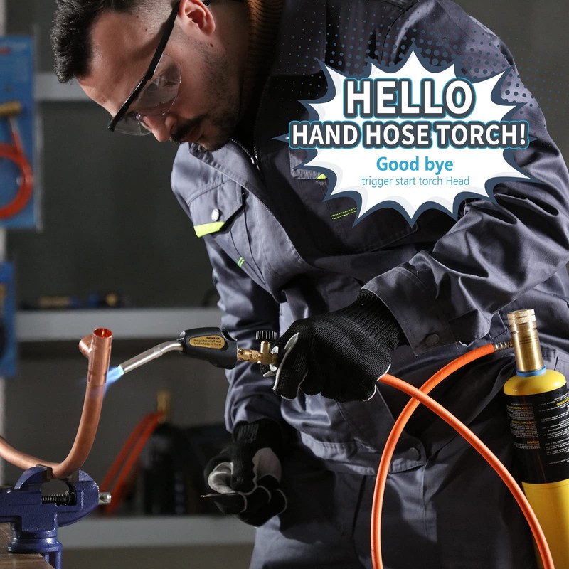 TAUSOM Propane Torch Hose Kit, Mapp Gas Torch Heat 3600℉