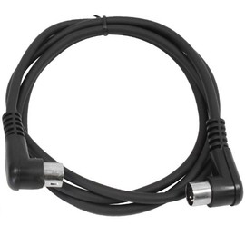 Seismic Audio - SAMIDI5R - 5 Foot Right Angle MIDI to MIDI Data Cable - 5' MIDI Cable